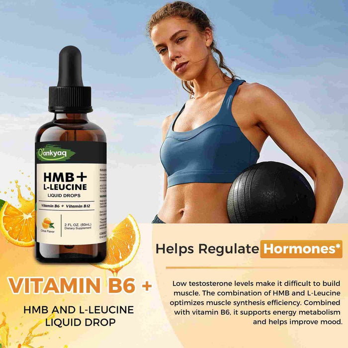 HMB & L-Leucine Drops for Adults for Athletic Performance | q'ankyaq natural supplements
