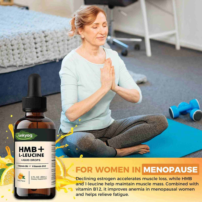 HMB & L-Leucine Drops for Adults for Training Support | q'ankyaq natural supplements
