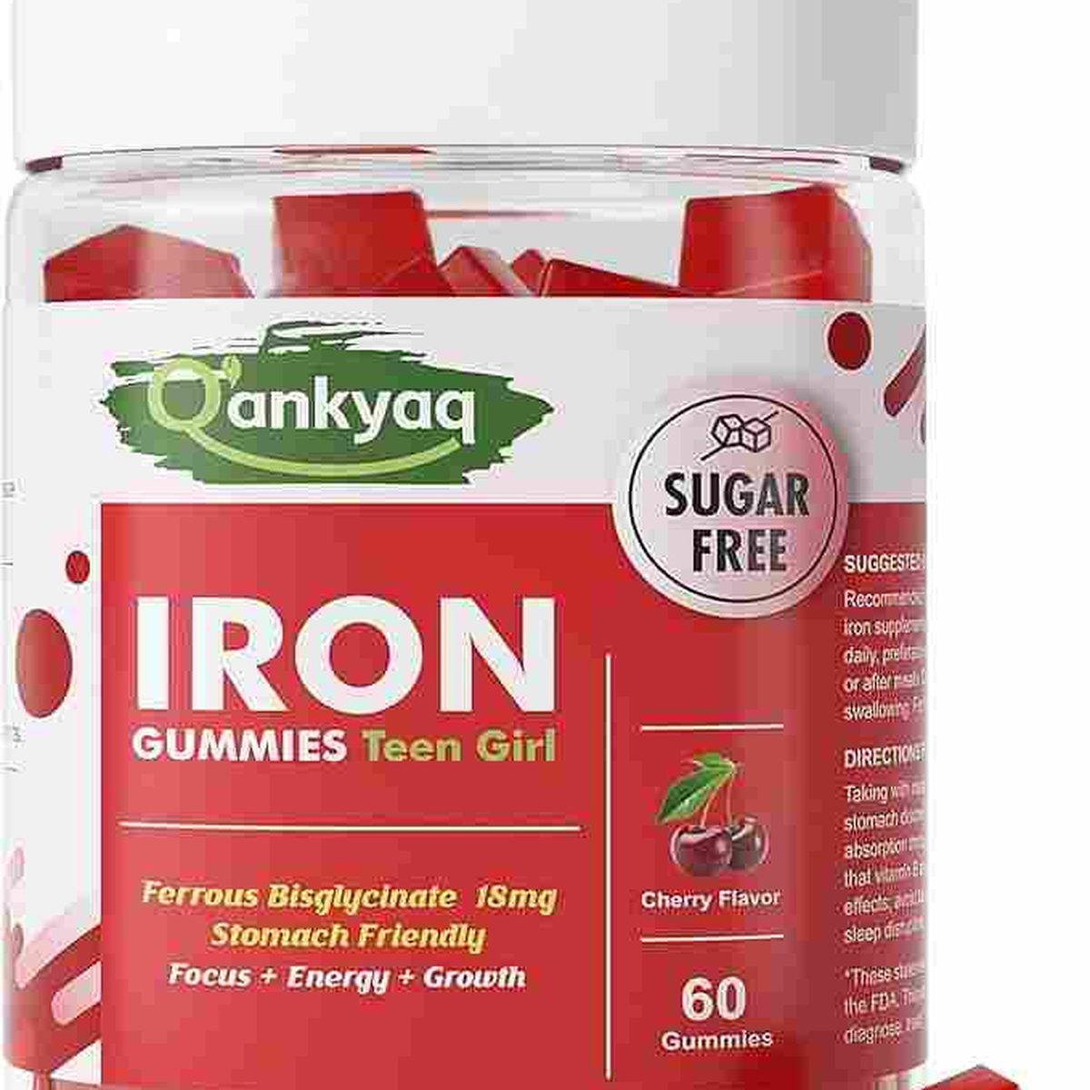 Iron Gummies for Teen Girls for Energy | q'ankyaq natural supplements