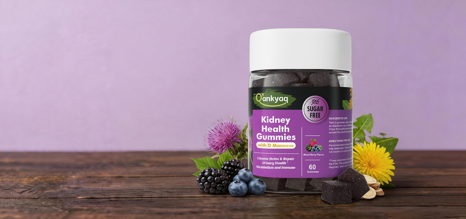 Kidney Health Gummies: Natural Support with Whole Foods D Mannose for Urinary Wellness