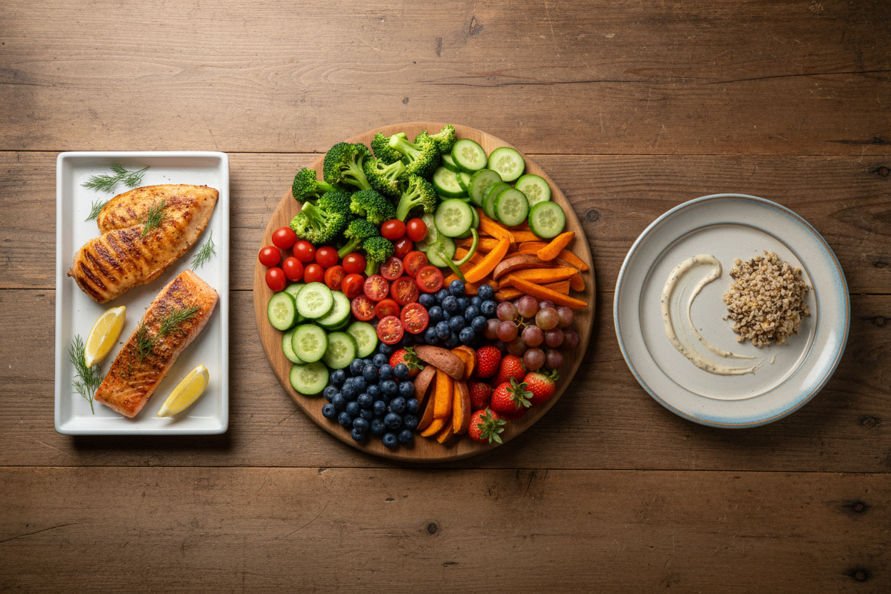 The Family Meal Formula: Protein + Produce + Plate