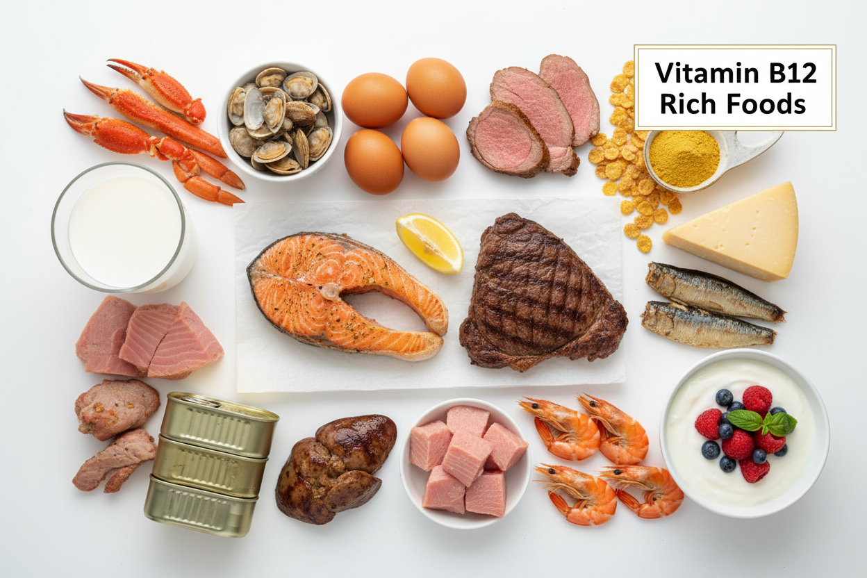 Top 20 Foods Rich in Vitamin B12 and Daily RDA Guide
