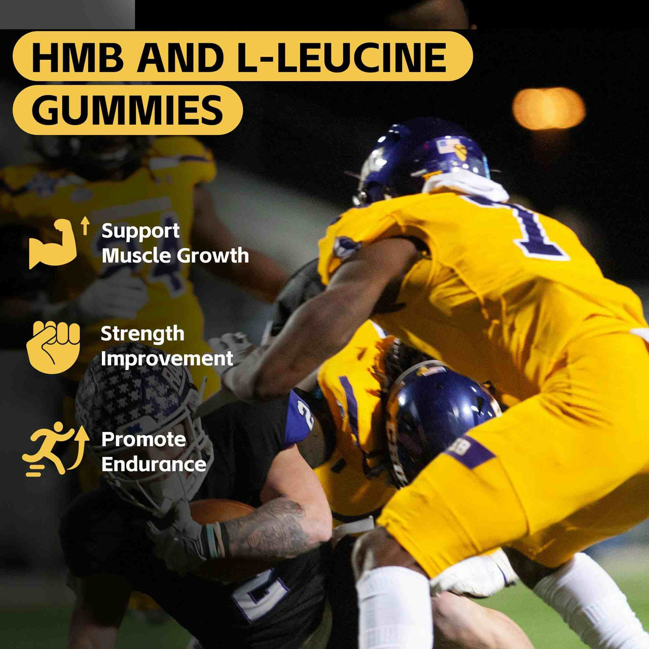 HMB and L-leucine gummies support