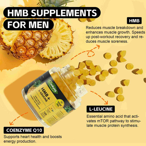 HMB and L-leucine gummies for men