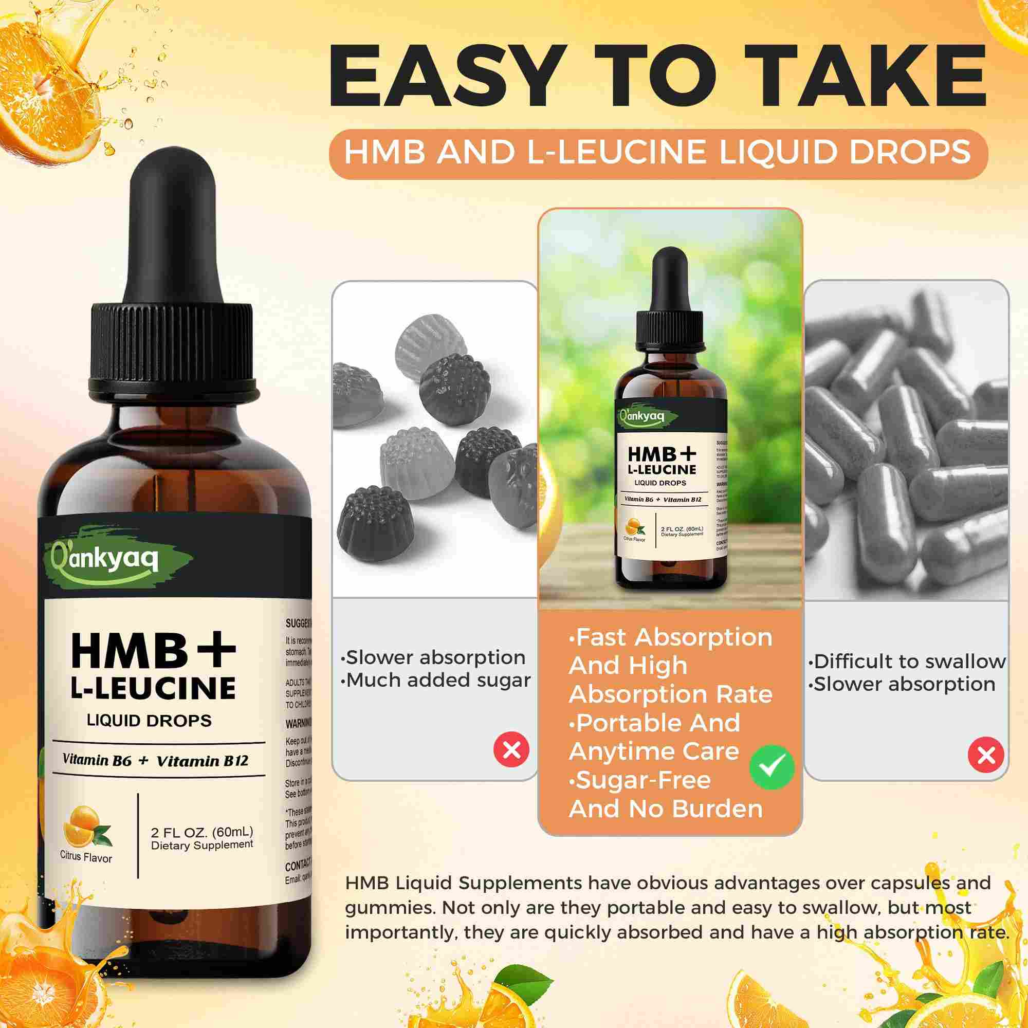 HMB and L-Leucine drops comparison