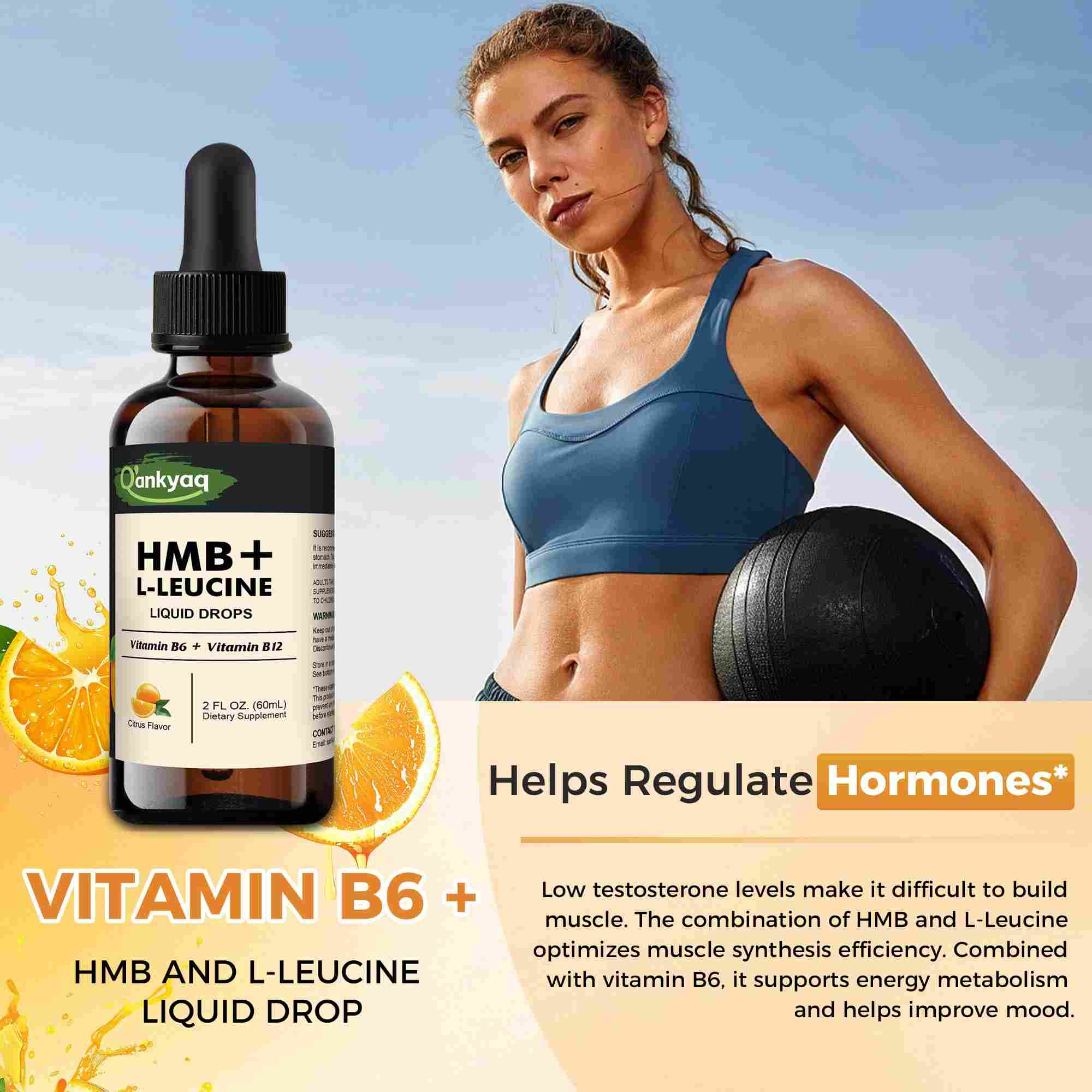 HMB and L-Leucine drops support
