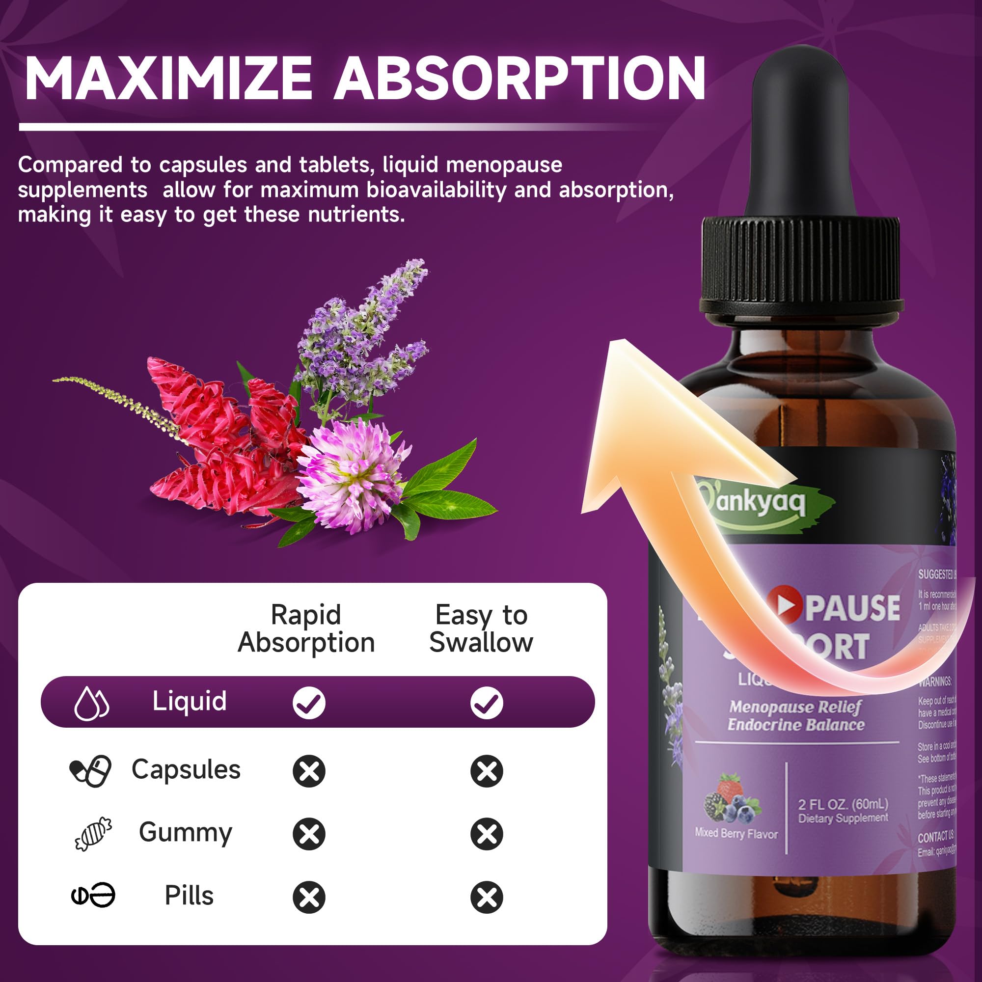 Menopause Supplements Liquid Drops comparison