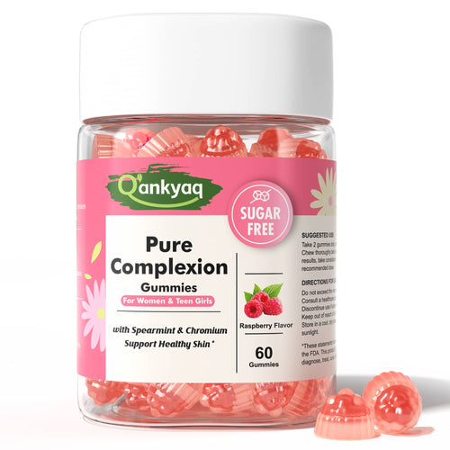 Spearmint Supplement Gummies for Women & Teen Girls, Pure Complexion, 60ct